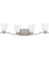 Myra Extra Large 4-light Bath Light Brushed Nickel