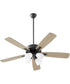 52" Ovation 4-light LED Ceiling Fan Matte Black