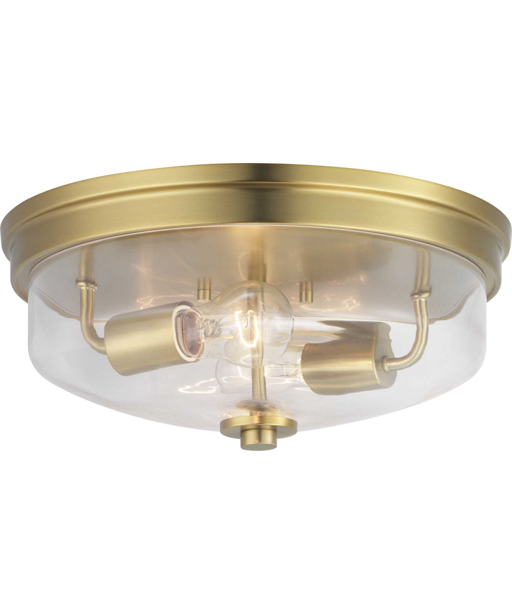Blakely 2-Light 13-5/8" Flush Mount Brushed Bronze