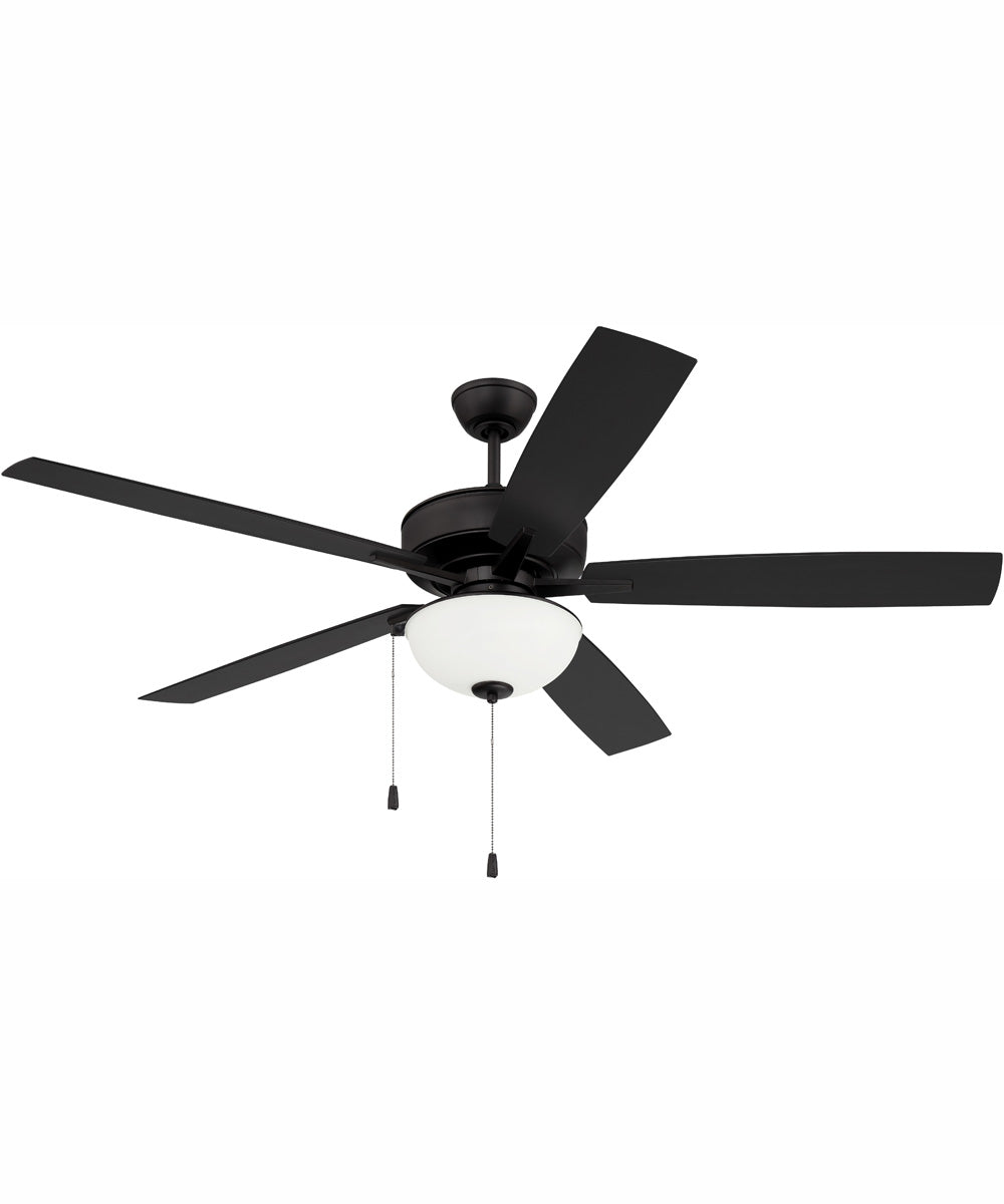 60" Outdoor Super Pro 211 2-Light Indoor/Outdoor Ceiling Fan Flat Black