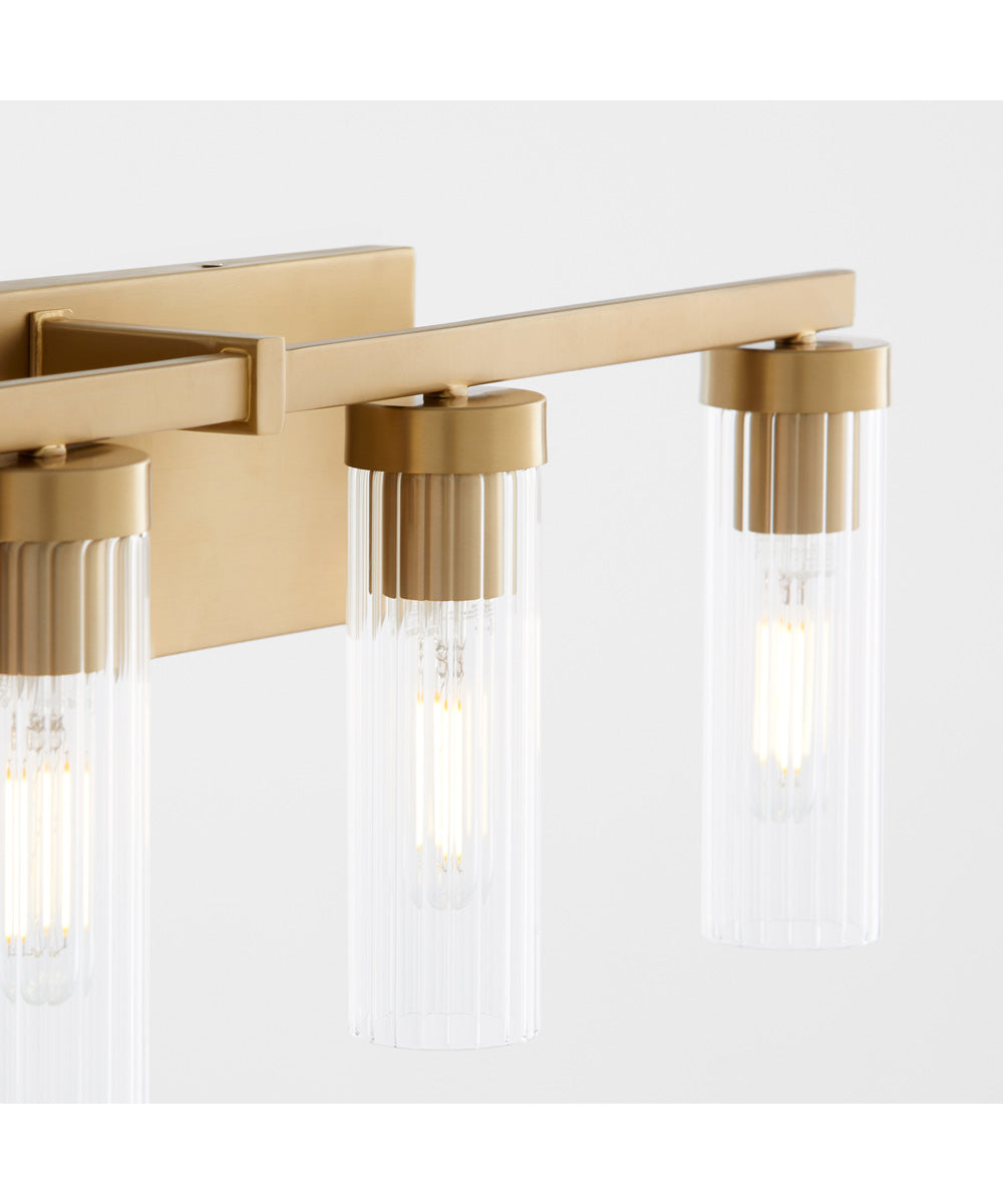 Kilbey 5-light Bath Vanity Light Aged Brass