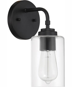 Stowe 1-Light Wall Sconce Flat Black