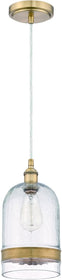 6"W 1-Light Mini Pendant Light w/Cord Antique Copper
