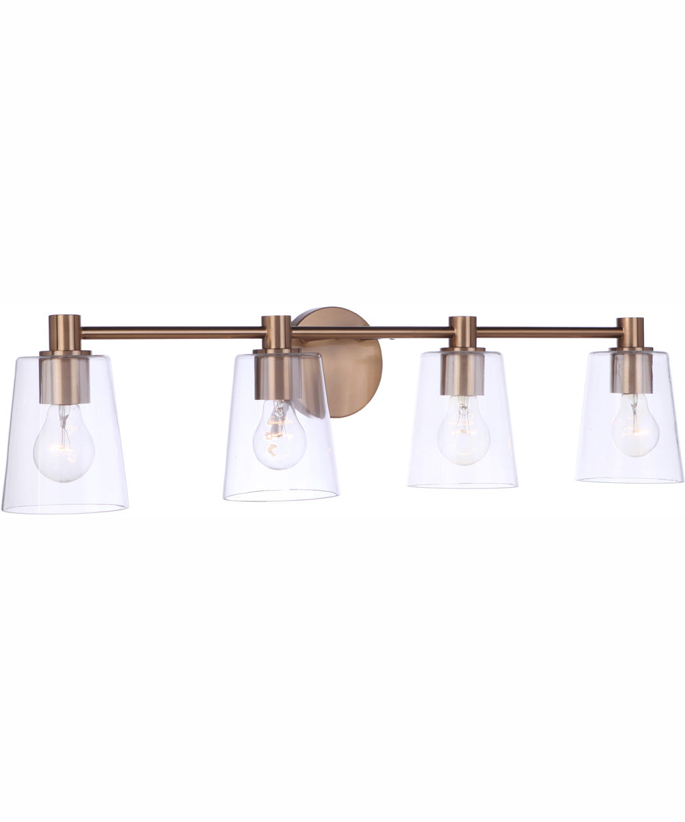 Emilio 4-Light Vanity Satin Brass