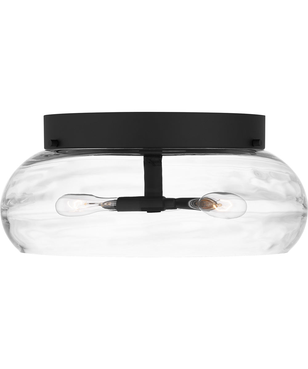 Lucy Medium 3-light Flush Mount Matte Black