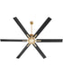 80" Zeus Patio Ceiling Fan Aged Brass