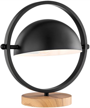 Wanda 1-Light Table Lamp Black/Wood Finished