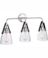Hagen 3-Light Vanity Polished Nickel