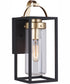 Neo 1-Light Outdoor Wall Lantern Midnight Satin Brass