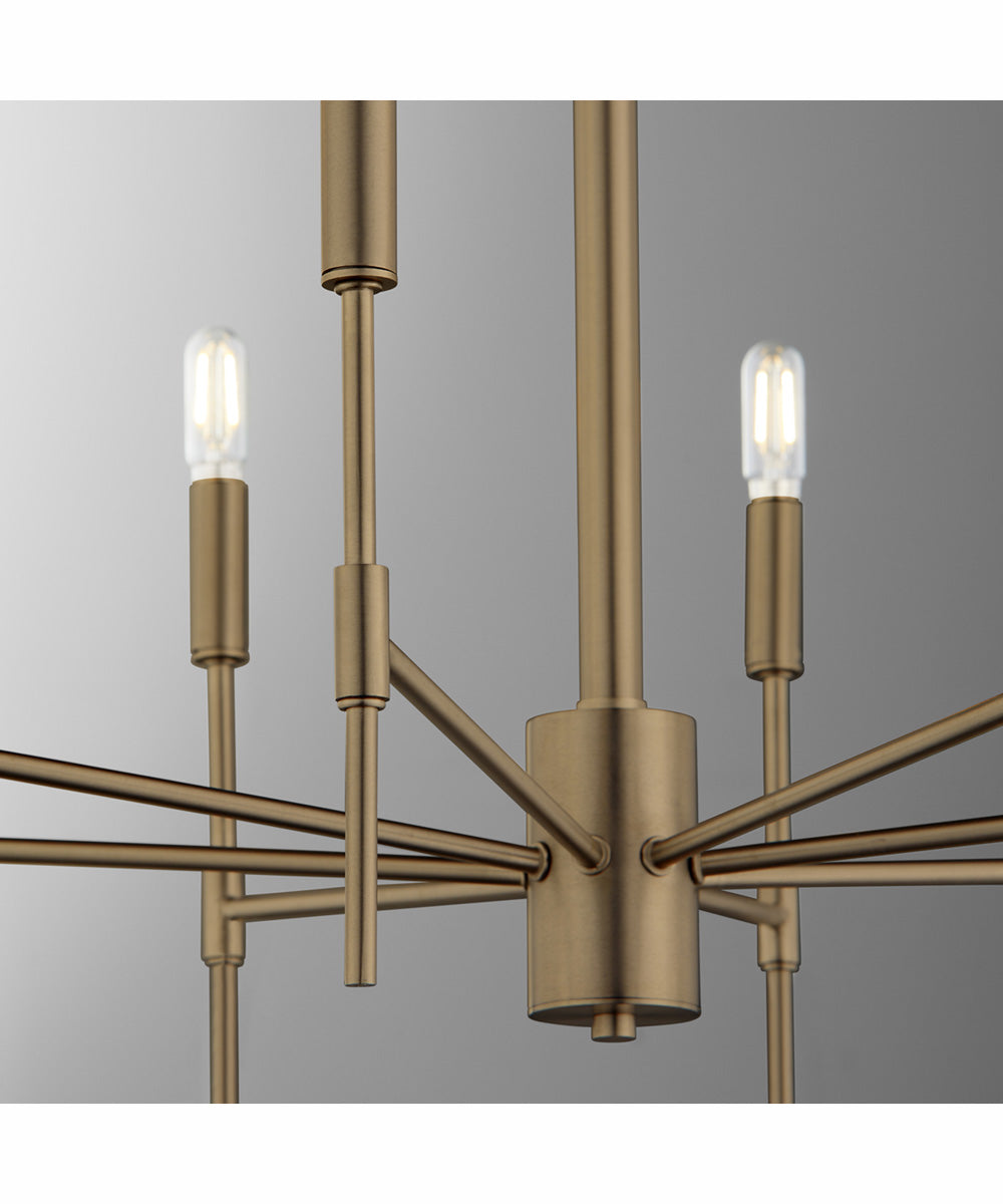 Hamilton 8-light Chandelier Dark Brass