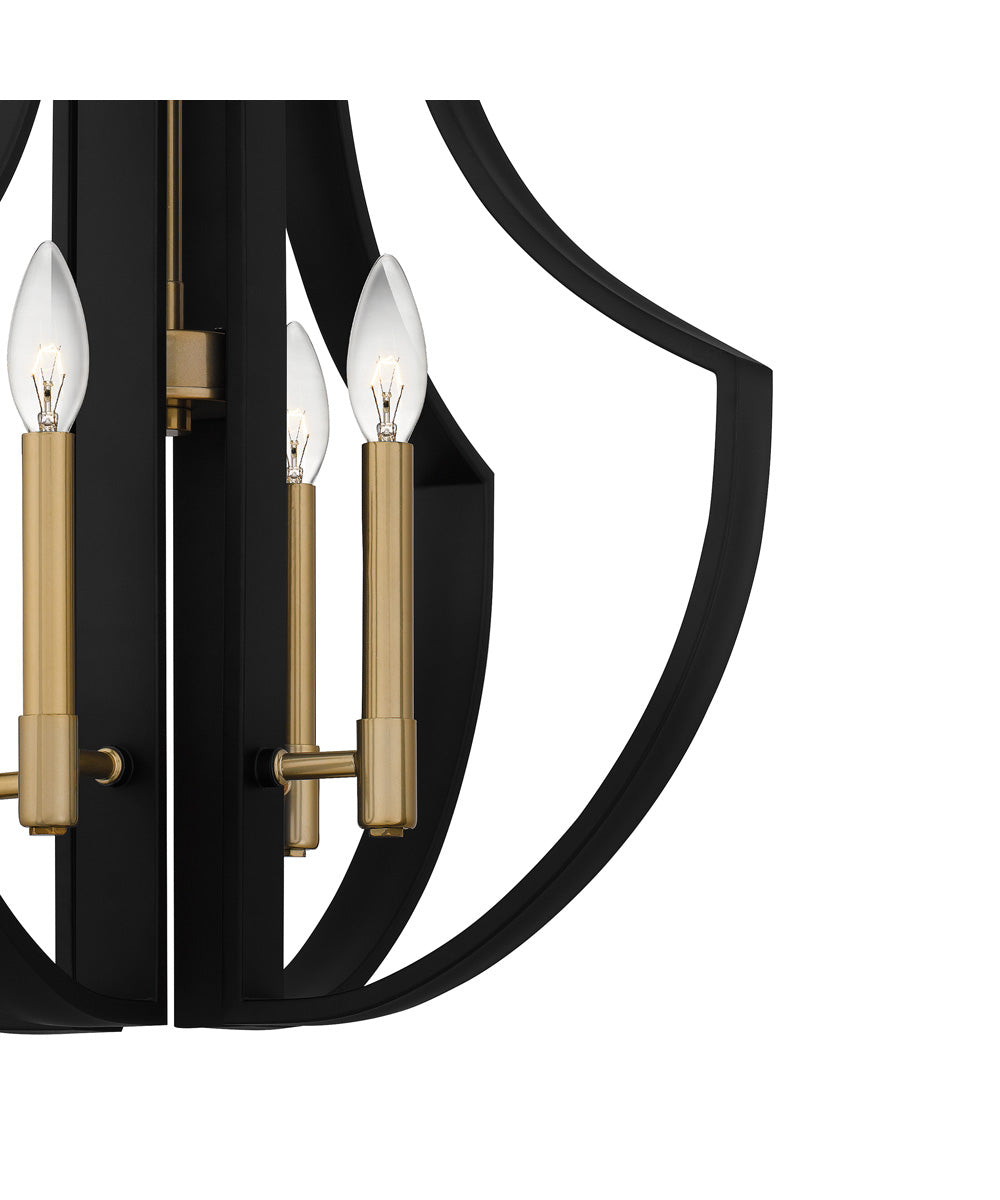 Quoizel Pendant 4-light Pendant Matte Black