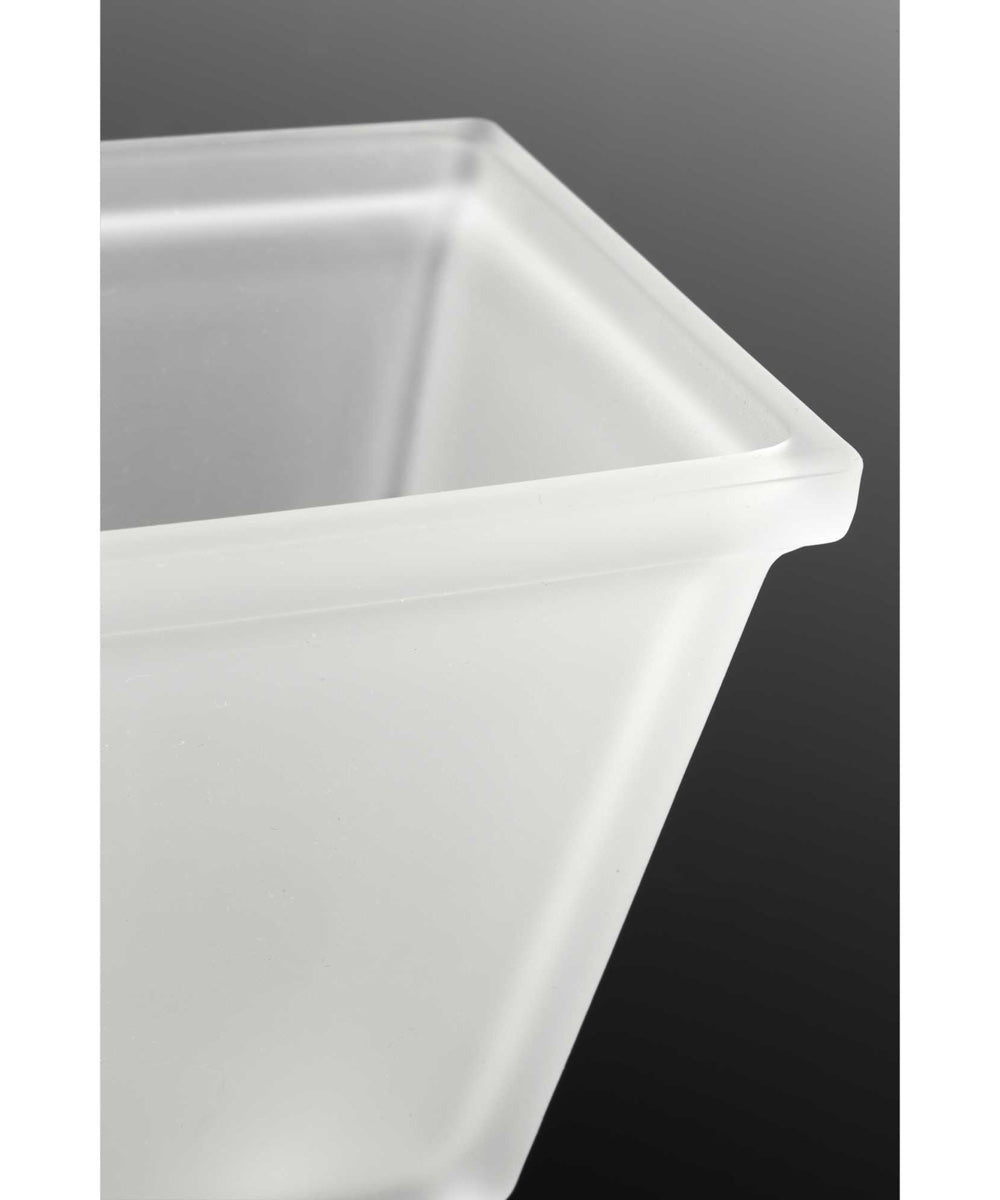 Clifton Heights 6-Light Etched Glass Craftsman Chandelier Light Brushed Nickel