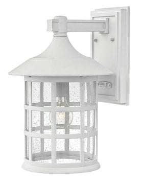 15"H Freeport 1-Light Large Outdoor Wall Light in Classic White
