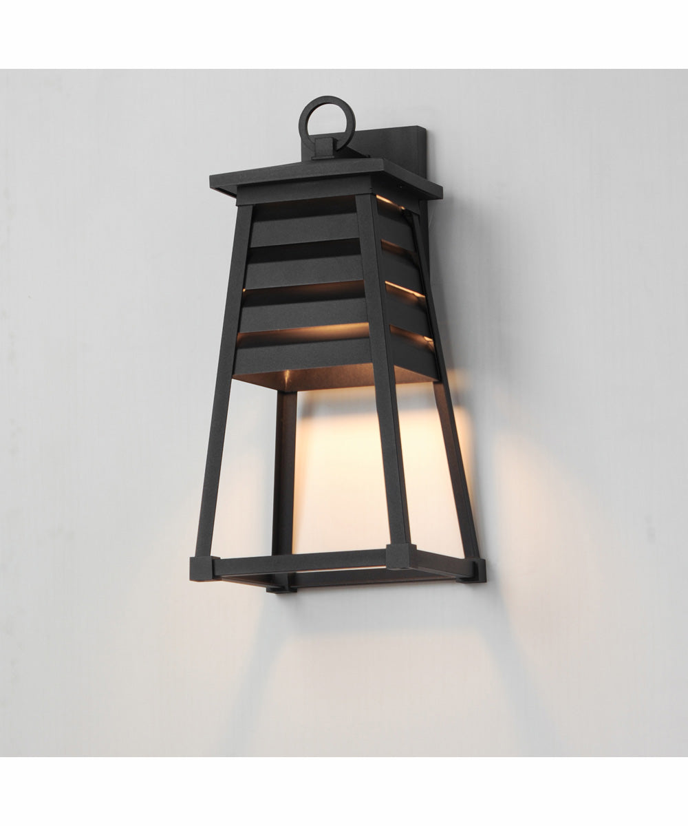 Shutters Vivex 1-Light Medium Outdoor Wall Sconce Black