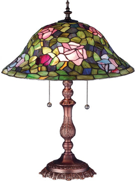 22"H Tiffany Rosebush Table Lamp