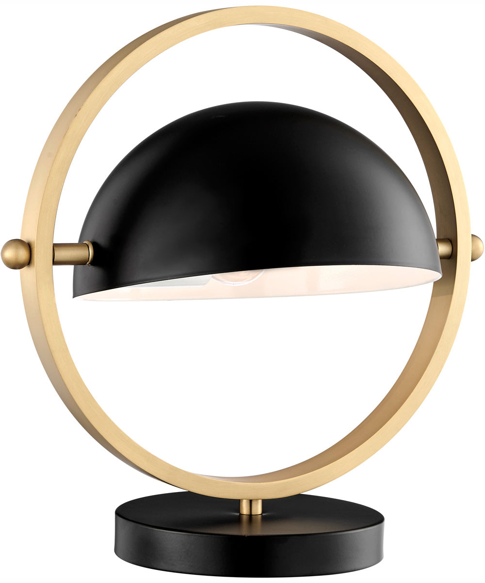 Wanda 1-Light Table Lamp Black/Ab