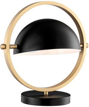 Wanda 1-Light Table Lamp Black/Ab