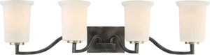 34"W Chester 4-Light Vanity & Wall Iron Black