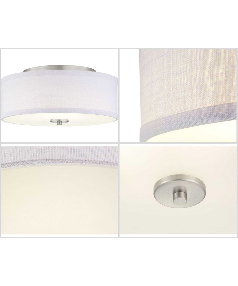 Inspire LED 13" LED Flush Mount Brushed Nickel