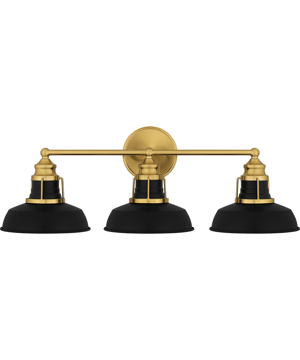 Huxley Large 3-light Bath Light Aged Brass