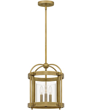 McPherson 3-light Pendant Weathered Brass