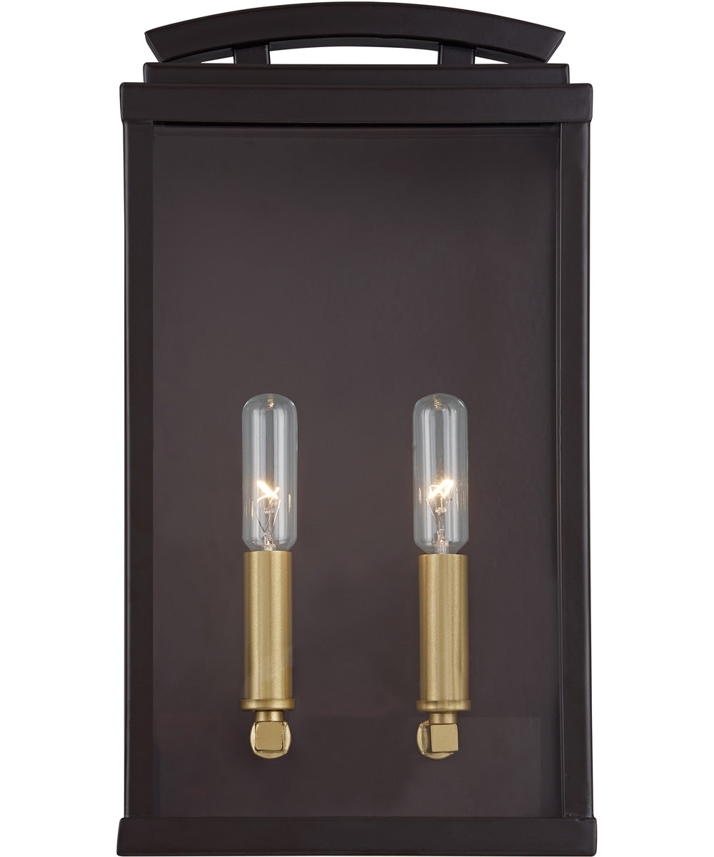 Alma Medium 2-light Outdoor Wall Light Western Bronze