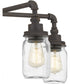 Squire 5-light Chandelier Rustic Black
