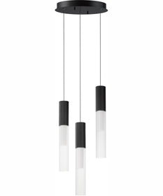 Reeds 3-Light LED Pendant Black