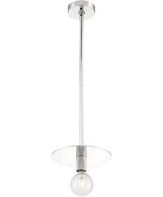 10"W Bizet 1-Light Pendant Polished Nickel