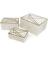 Ackley Box Set (3/CN) White/Brass
