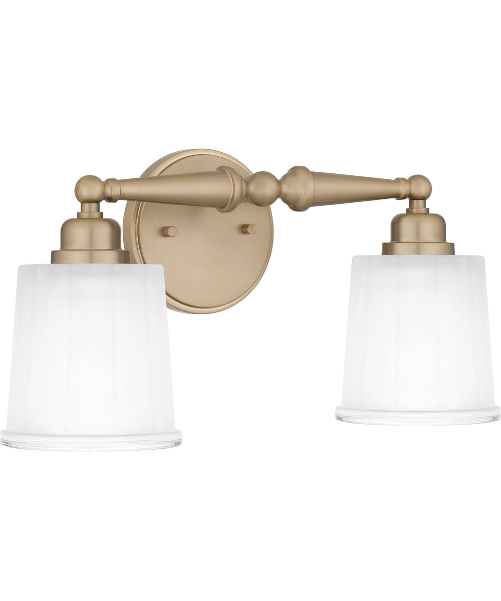 Cecilia Medium 2-light Bath Light Bronze Gold
