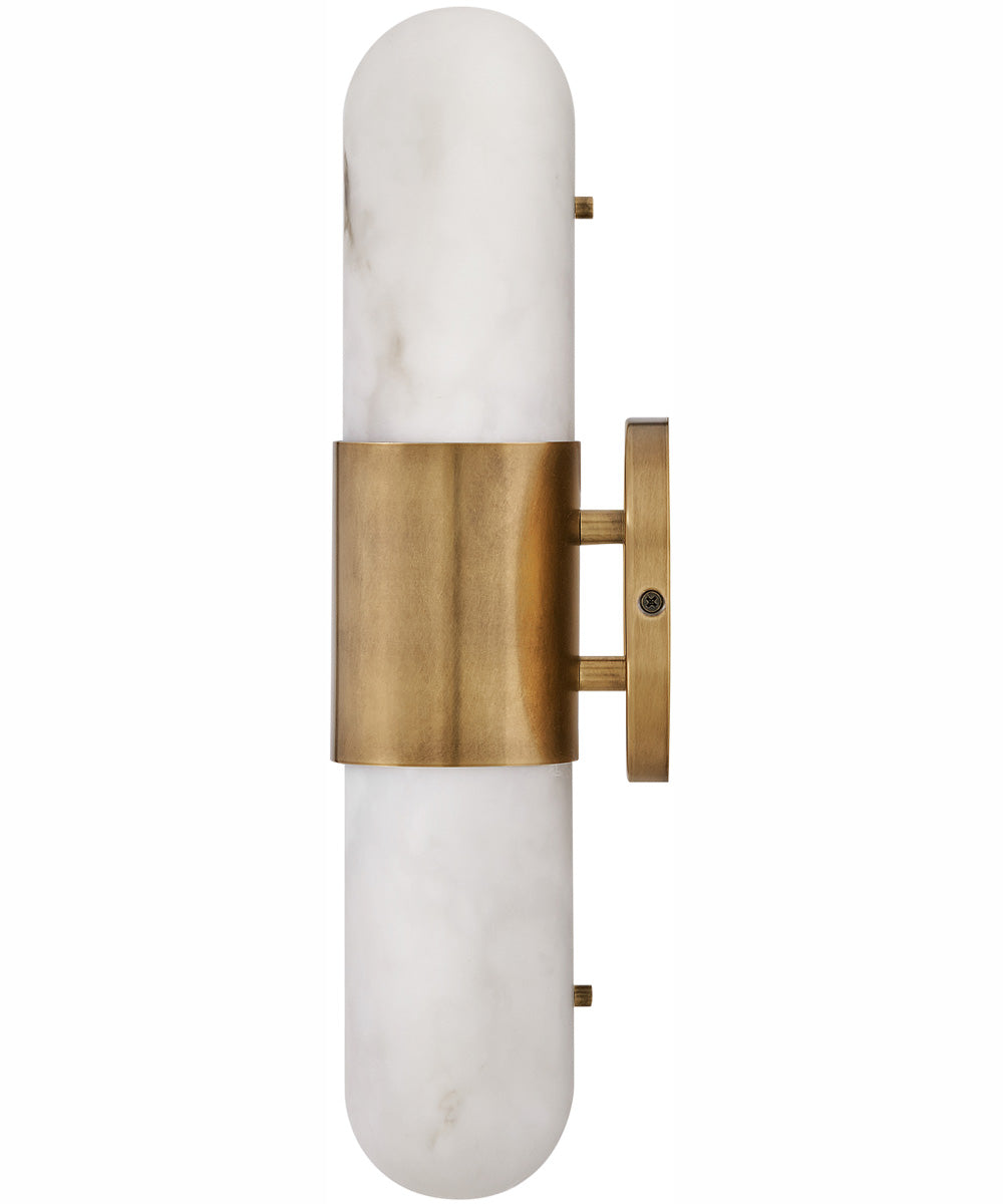 Ibiza LED-Light Small LED Vanity in Heritage Brass