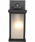 Resilience Lanterns 1-Light Outdoor Wall Lantern Matte Black
