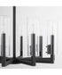 Harbin 10-light Chandelier Textured Black