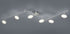 72"W Duellant LED Ceiling light Chrome