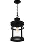 Scout Large 1-light Outdoor Pendant Light Matte Black