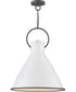 Winnie 1-Light Medium Pendant in Polished White