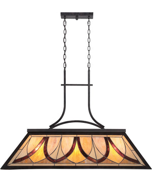 Asheville 3-light Island Light Valiant Bronze