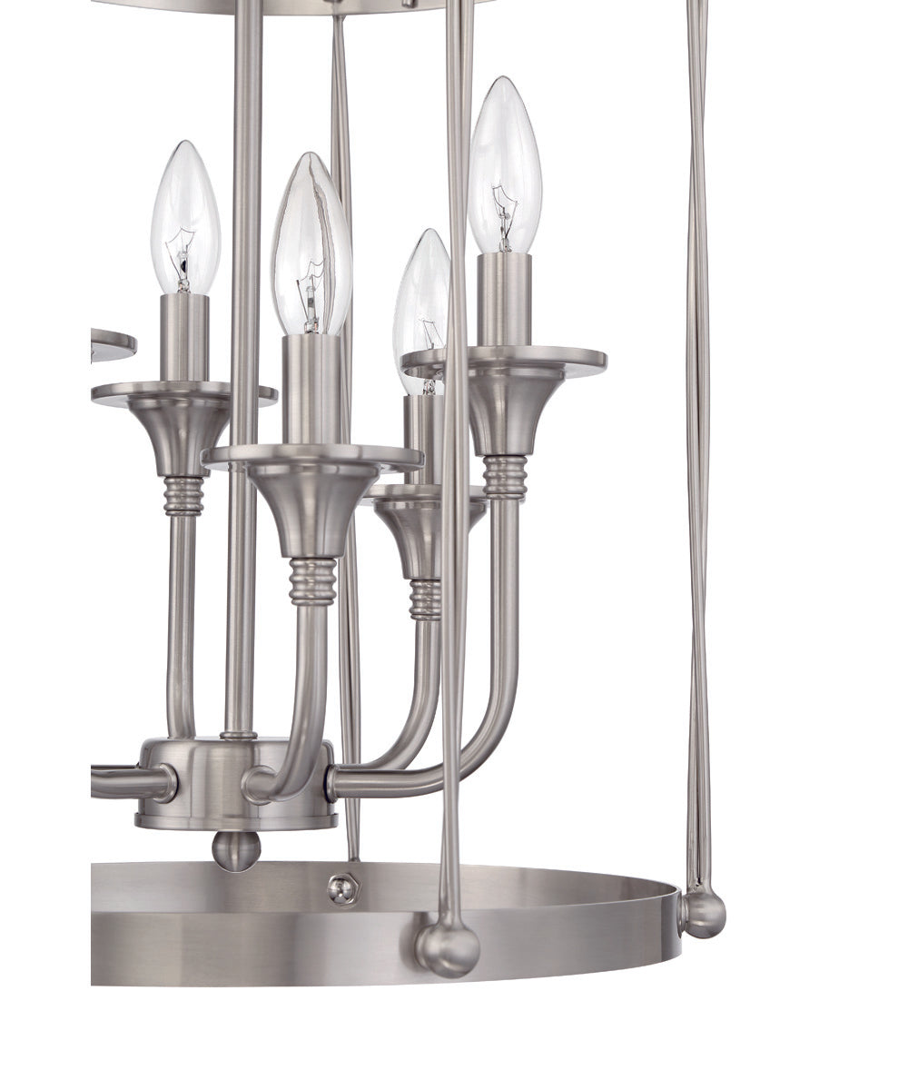 Jolenne 6-Light Foyer Brushed Polished Nickel