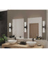 Zura 2-Light Etched Opal Glass Modern Bath Vanity Light Matte Black