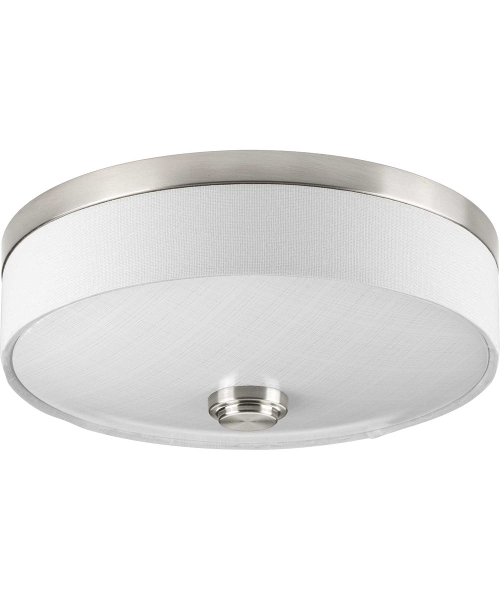 Weaver LED 1-Light 10" LED Flush Mount Brushed Nickel