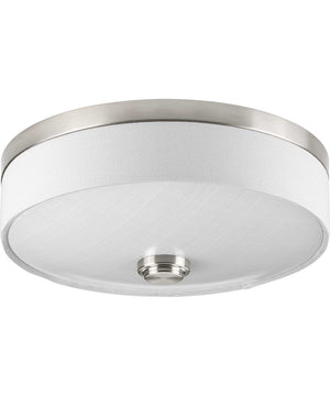 Weaver LED 1-Light 10" LED Flush Mount Brushed Nickel