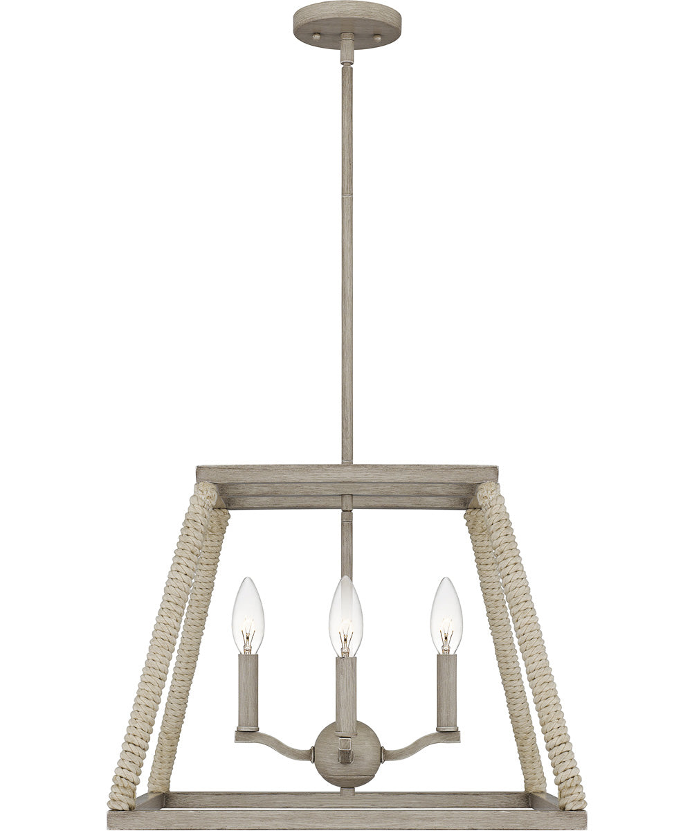 Rosalind 4-light Pendant Grey Washed Oak