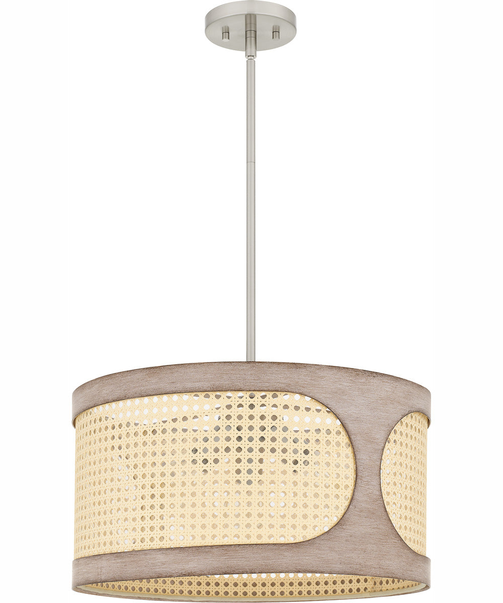 Syrah Large 3-light Pendant Brushed Nickel
