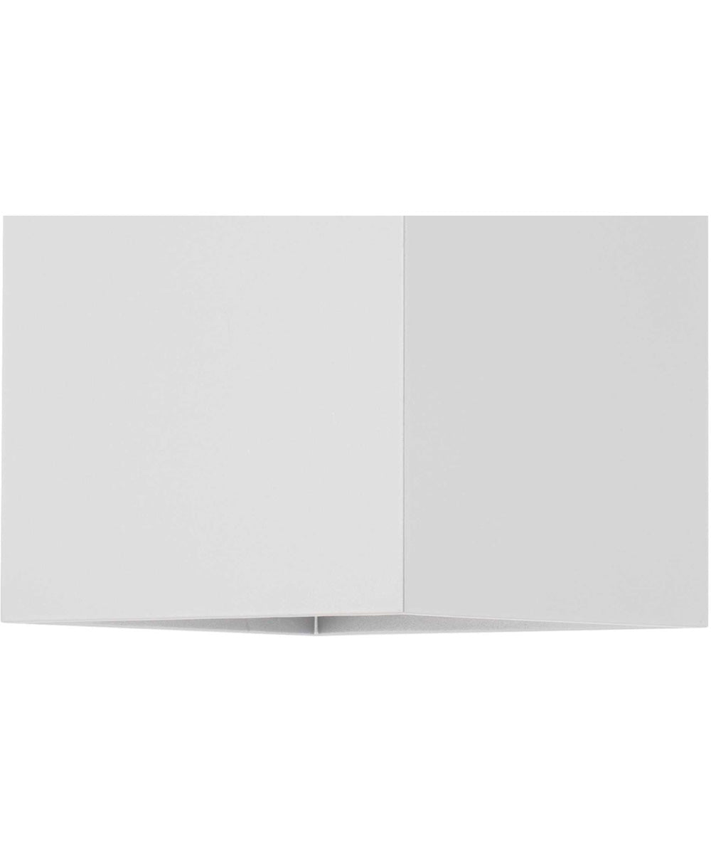 6" Square 2-Light Up/Down Wall Lantern White