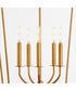 Mantle 5-light Entry Foyer Hall Chandelier Gold Leaf