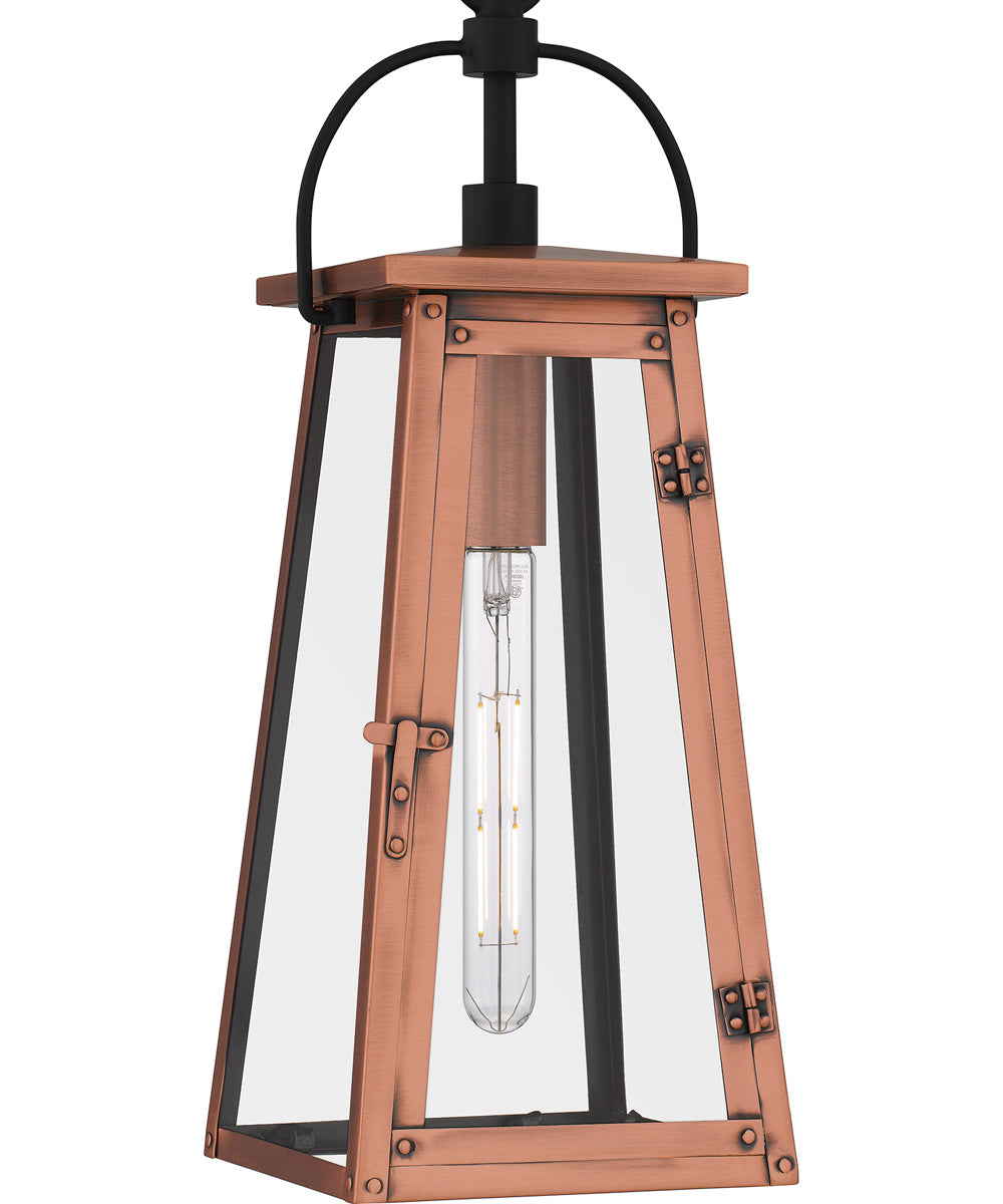 Carolina Large 1-light Outdoor Pendant Light Aged Copper