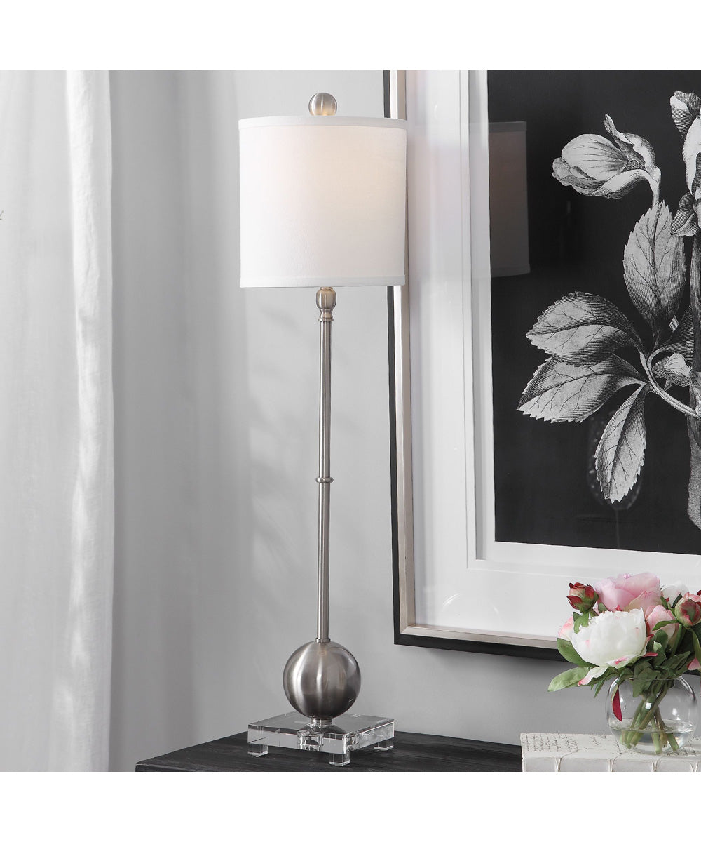 Laton Silver Buffet Lamp