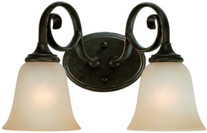 15"W Barrett Place 2-Light Bath Vanity Light Mocha Bronze