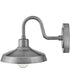 Forge Coastal Elements  1-Light Small Wall Mount Lantern in Antique Brushed Aluminum